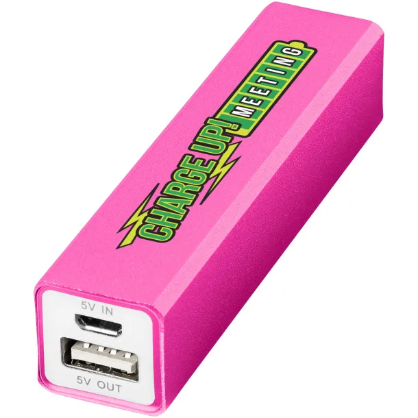 Volt 2200 mAh power bank Transparent pink