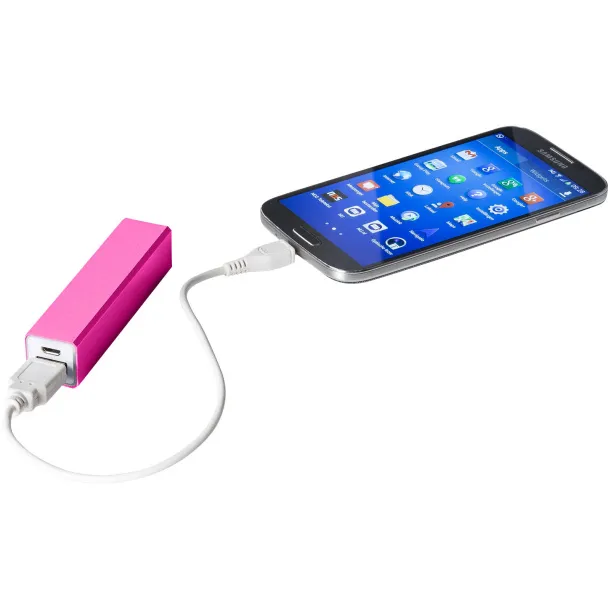 Volt 2200 mAh power bank Transparent pink