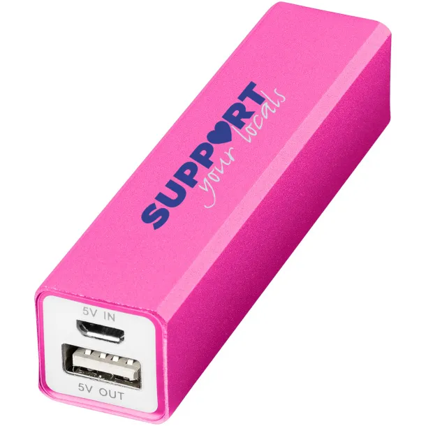 Volt 2200 mAh power bank Transparent pink