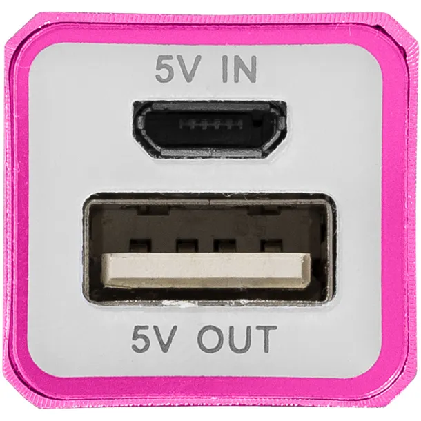 Volt prijenosna baterija kapaciteta 2200 mAh Transparent pink