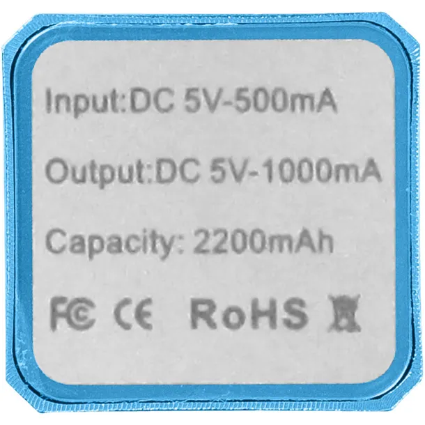 Volt prijenosna baterija kapaciteta 2200 mAh Svijetlo plava