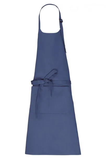  APRON WITH POCKET IN ORGANIC COTTON - Kariban Deep Blue