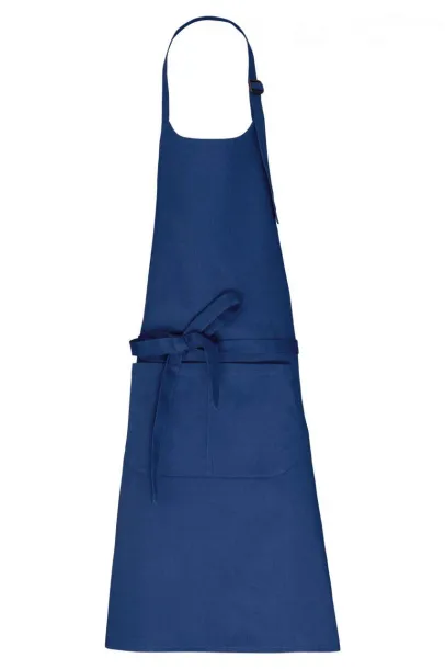  APRON WITH POCKET IN ORGANIC COTTON - Kariban True Indigo