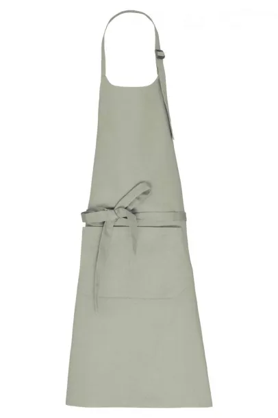  APRON WITH POCKET IN ORGANIC COTTON - Kariban Almond Green