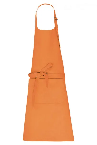  APRON WITH POCKET IN ORGANIC COTTON - Kariban Peach