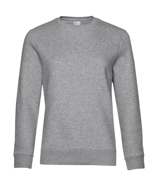  Ženski pulover s okruglim izrezom, 280 g/m² - B&C Heather Grey