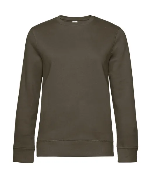 Ženski pulover s okruglim izrezom, 280 g/m² - B&C Khaki