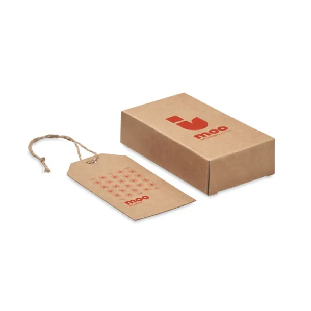 ETIKRAFT Set of 12 kraft paper gift tags Beige
