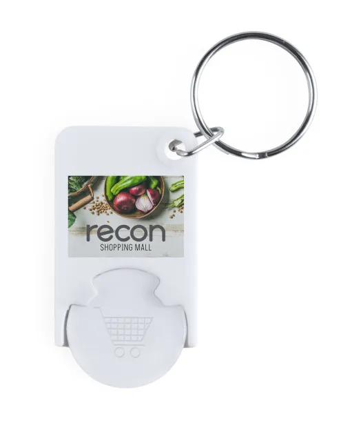 Trolex trolley coin keyring White White