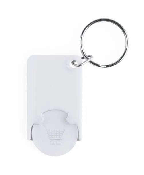 Trolex trolley coin keyring White White