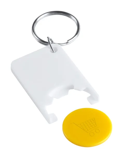 Zabax trolley coin keyring Yellow