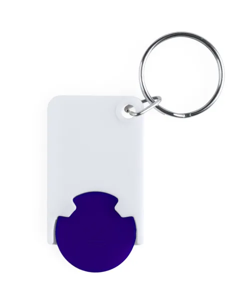 Zabax trolley coin keyring Blue