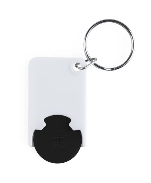 Trolex trolley coin keyring Black White