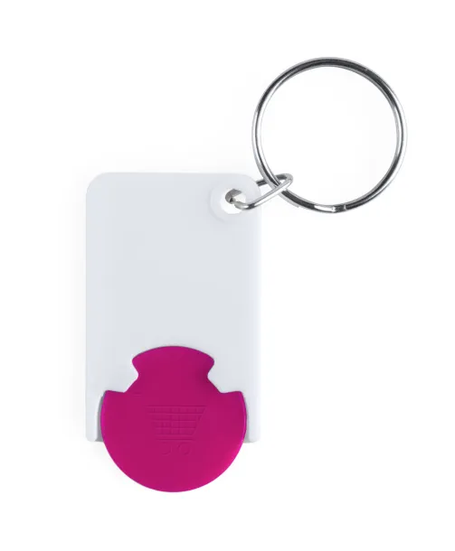 Zabax trolley coin keyring Pink