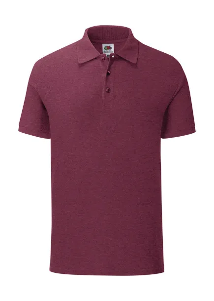  Iconic Polo - Fruit of the Loom Heather Burgundy