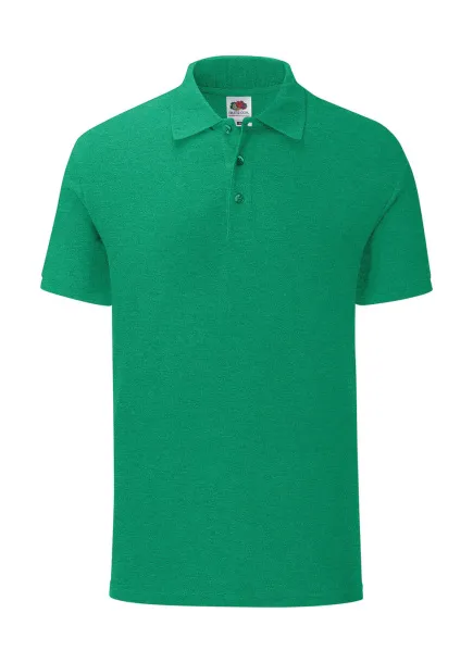  Iconic Polo - Fruit of the Loom Heather Green