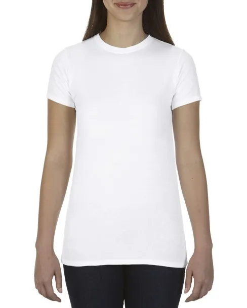  LADIES' LIGHTWEIGHT FITTED TEE - Comfort Colors White