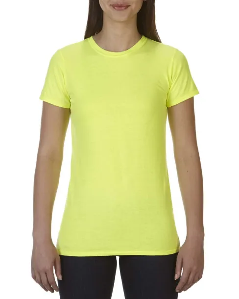  LADIES' LIGHTWEIGHT FITTED TEE - Comfort Colors Neon yellow