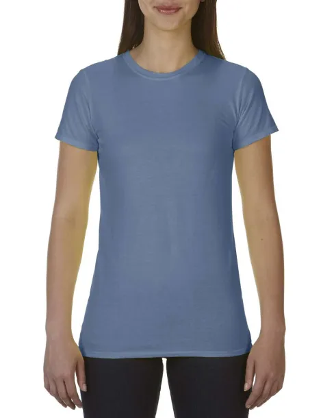  LADIES' LIGHTWEIGHT FITTED TEE - Comfort Colors Blue Jean