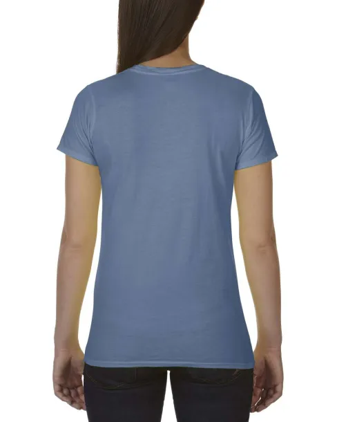  LADIES' LIGHTWEIGHT FITTED TEE - Comfort Colors Blue Jean