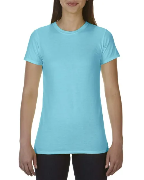  LADIES' LIGHTWEIGHT FITTED TEE - Comfort Colors Lagoon Blue
