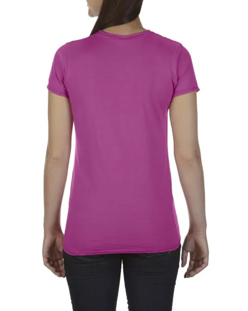  LADIES' LIGHTWEIGHT FITTED TEE - Comfort Colors Raspberry