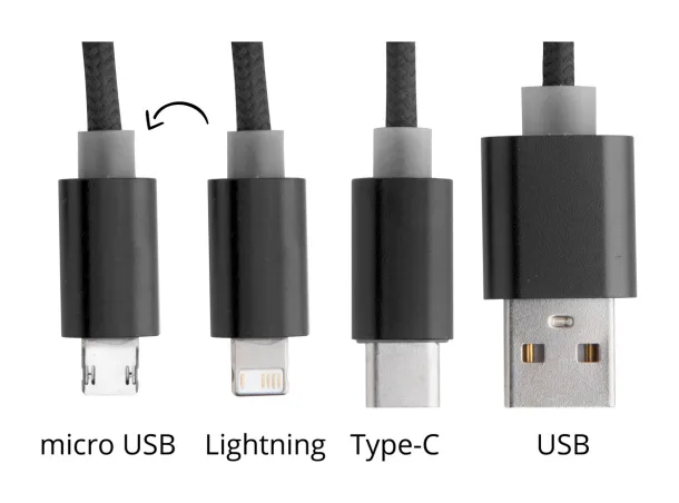 Scolt USB kabel Crna