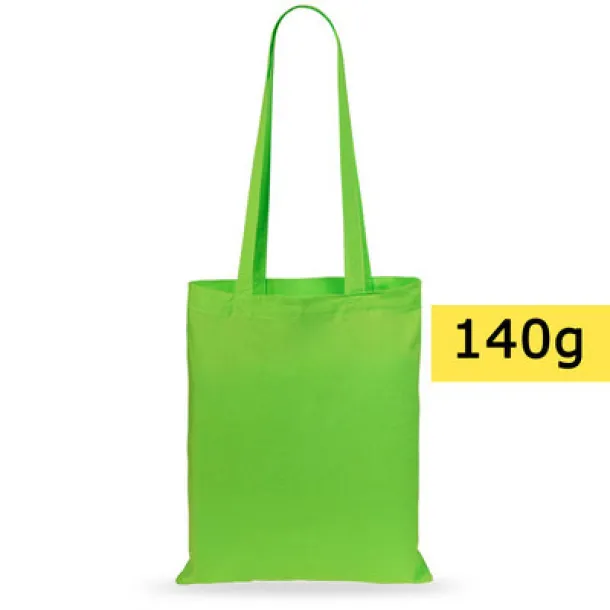  Cotton shopping bag, 140 g/m2 light green