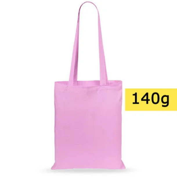  Cotton shopping bag, 140 g/m2 pink