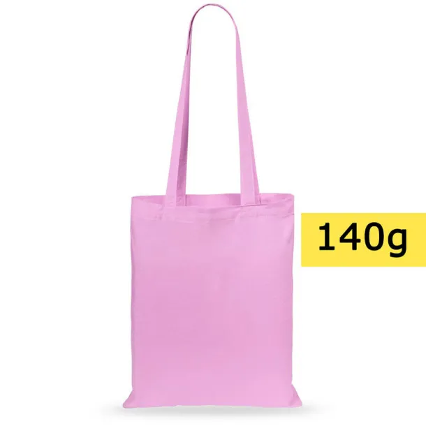  Cotton shopping bag, 140 g/m2 pink