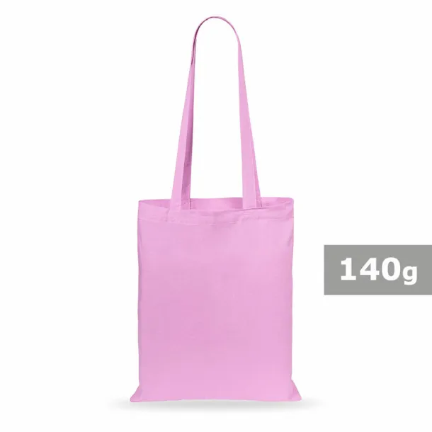  Cotton shopping bag, 140 g/m2 pink