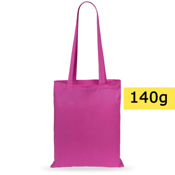  Cotton shopping bag, 140 g/m2 fuchsia