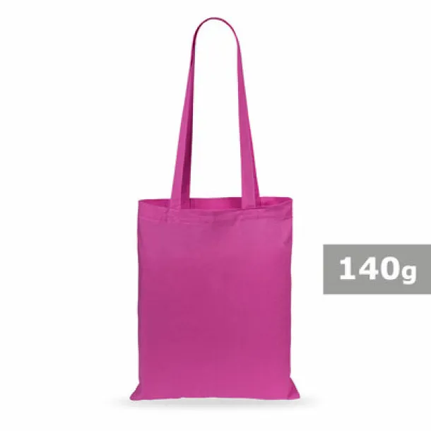  Cotton shopping bag, 140 g/m2 fuchsia