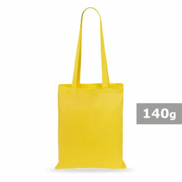  Cotton shopping bag, 140 g/m2 yellow