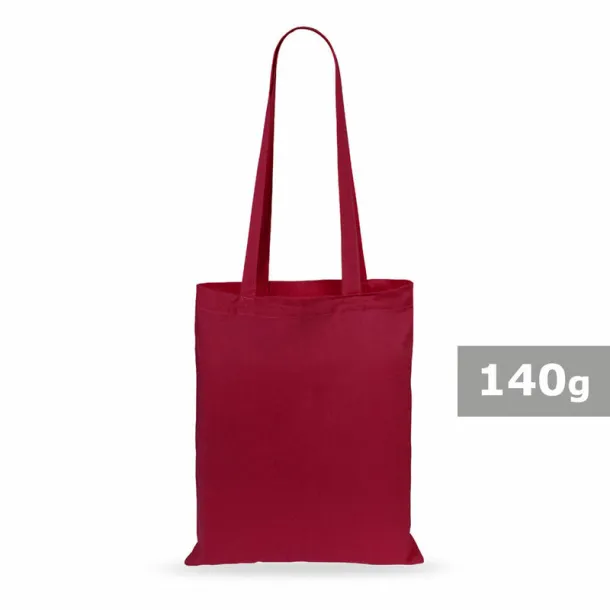  Cotton shopping bag, 140 g/m2 burgundy