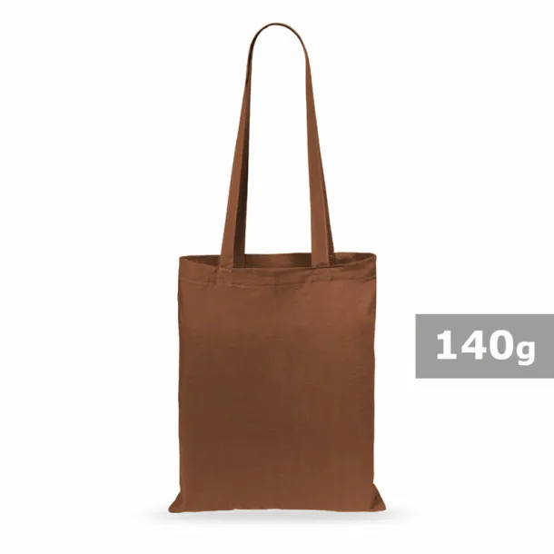  Cotton shopping bag, 140 g/m2 brown