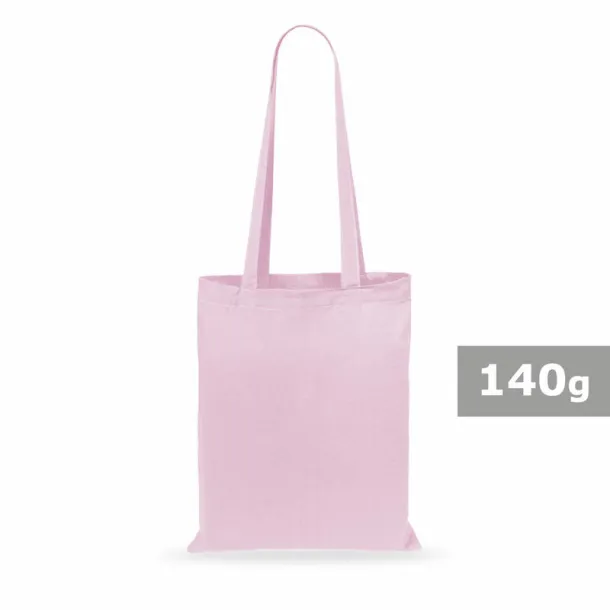  Cotton shopping bag, 140 g/m2 pastel pink