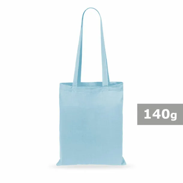  Cotton shopping bag, 140 g/m2 pastel blue