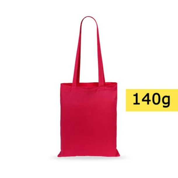  Cotton shopping bag, 140 g/m2 Crvena