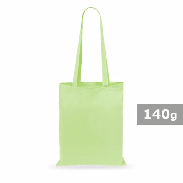  Cotton shopping bag, 140 g/m2 pastel green