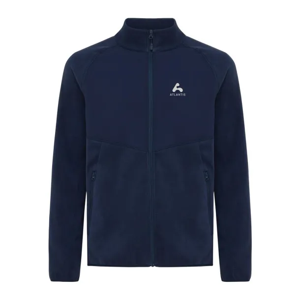  Iqoniq Talung recycled polyester microfleece zip through - iqoniq navy