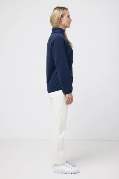  Iqoniq Talung recycled polyester microfleece zip through - iqoniq navy