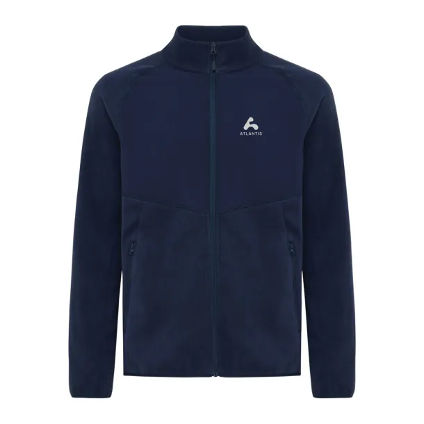  Iqoniq Talung recycled polyester microfleece zip through - iqoniq navy