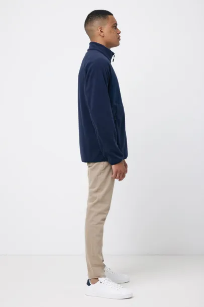  Iqoniq Talung recycled polyester microfleece zip through - iqoniq navy