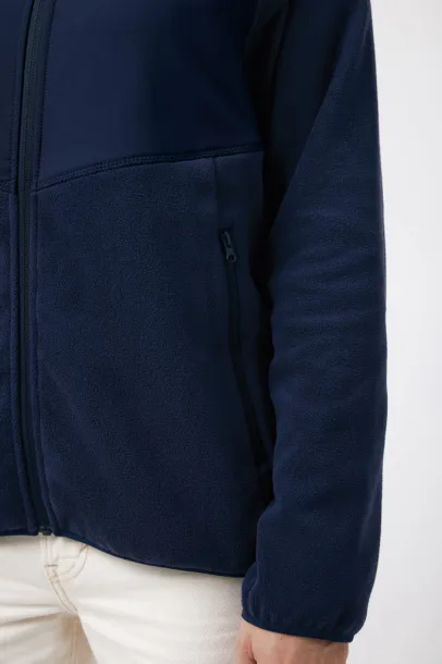  Iqoniq Talung recycled polyester microfleece zip through - iqoniq navy