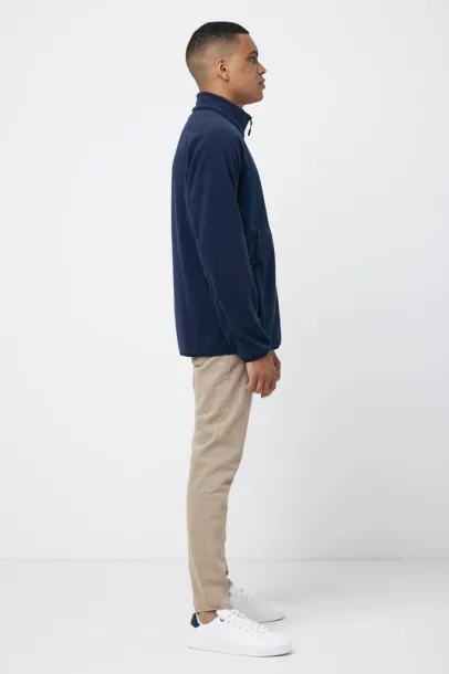  Iqoniq Talung recycled polyester microfleece zip through - iqoniq navy