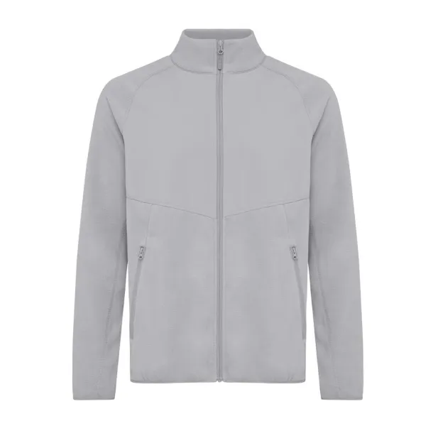  Iqoniq Talung recycled polyester microfleece zip through - iqoniq storm grey