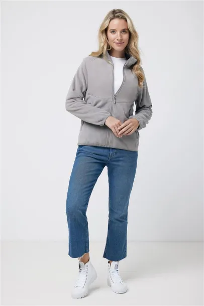  Iqoniq Talung recycled polyester microfleece zip through - iqoniq storm grey