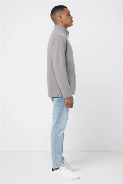 Iqoniq Talung recycled polyester microfleece zip through - iqoniq storm grey