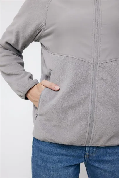  Iqoniq Talung recycled polyester microfleece zip through - iqoniq storm grey